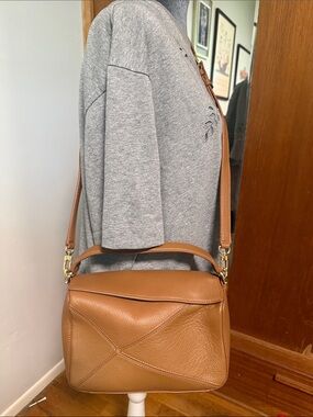 Quince Tan Leather Crossbody Bag